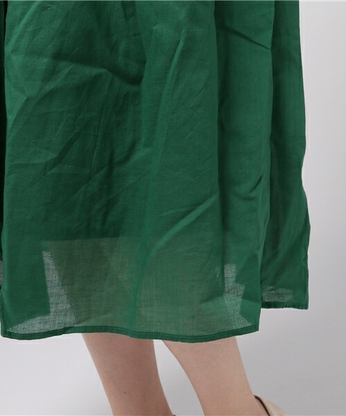 actuel（アクチュエル）の「コットンボイルギャザースカート（スカート・レディース・グリーン/ブルー/ピンク・FREE）」の9枚目の写真
