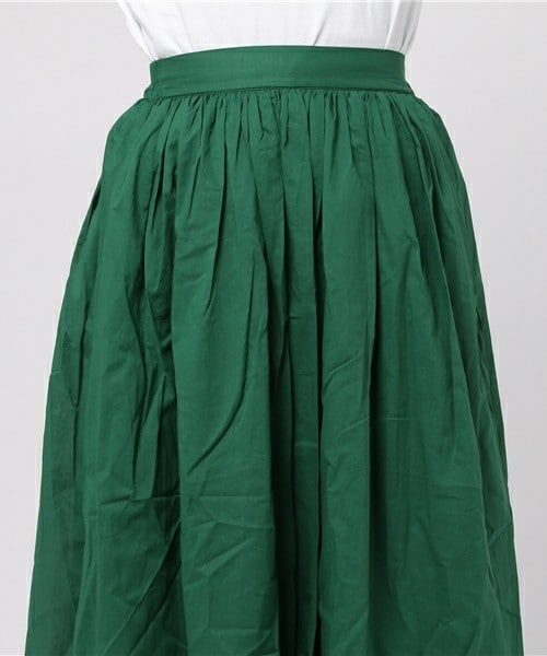 actuel（アクチュエル）の「コットンボイルギャザースカート（スカート・レディース・グリーン/ブルー/ピンク・FREE）」の7枚目の写真
