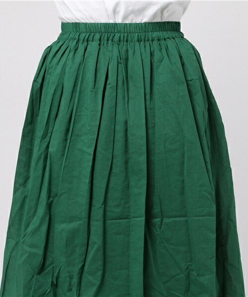 actuel（アクチュエル）の「コットンボイルギャザースカート（スカート・レディース・グリーン/ブルー/ピンク・FREE）」の8枚目の写真