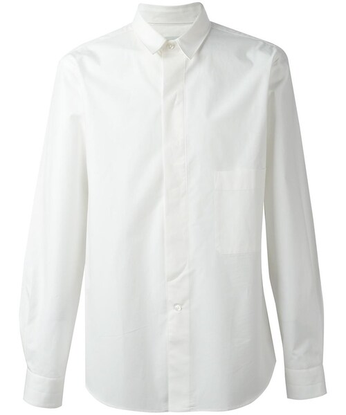 LEMAIRE(ルメール)の「Lemaire - カラーディテール シャツ - men - コットン - 48(シャツ/ブラウス・メンズ・ホワイト・48)」の1枚目の写真