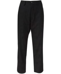 Y's | Y's - ポルカドット柄 テーパードパンツ - women - レーヨン/ウール - 3(その他パンツ)