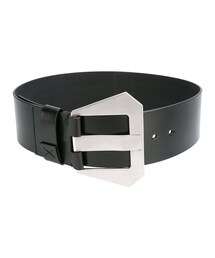 ◆Maison Margiela◆パンチホール バックルベルト カーフレザー Maison Margiela バックル レザーベルト | ブラック | FARFETCH JP