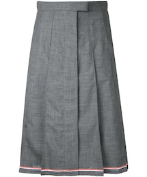 トムブラウンネイビー プリーツスカート トムブラウンネイビー プリーツスカート ツイル ひざ下 プリーツ