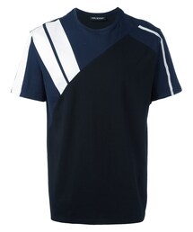 NEIL BARRETT | Neil Barrett - コントラストストライプ Tシャツ - men - コットン - M(Tシャツ/カットソー)