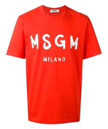 MSGM | MSGM - ロゴプリント Tシャツ - men - コットン - M(Tシャツ/カットソー)