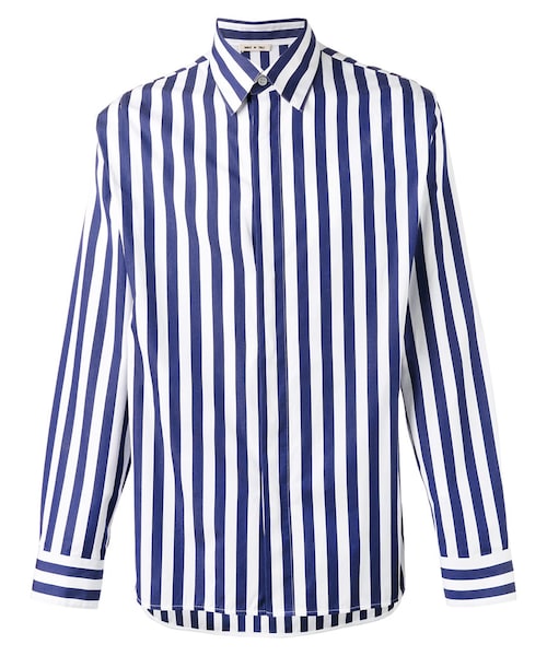 MARNI ストライプシャツ 青 Marni ストライプ シャツ | ブルー