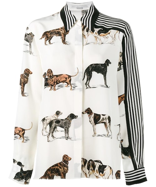 ステラマッカートニー 猫プリント 長袖シャツ 6200933ES2109500-1.jpg