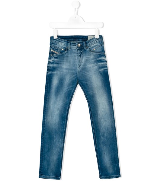 DIESEL KIDS(ディーゼルキッズ)の「Diesel Kids - Belther ジーンズ - kids - コットン/ポリエステル/スパンデックス - 8歳(デニムパンツ・レディース・ブルー・8歳)」の1枚目の写真