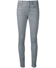 GUILD PRIME | Guild Prime - チェック柄 スキニージーンズ - women - コットン/ポリウレタン - 34(デニムパンツ)