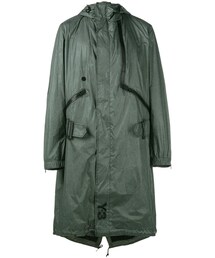 Y-3 | Y-3 - オーバーサイズ パーカーコート - men - ポリアミド/ポリエステル - XS(ダウンジャケット/コート)