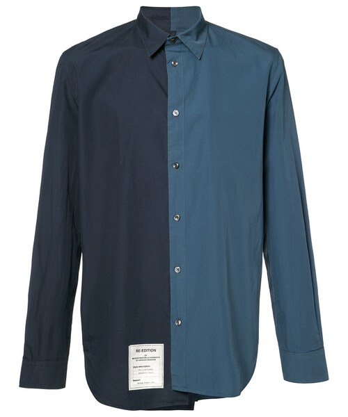 Maison Margiela メゾンマルジェラ の Maison Margiela バイカラーシャツ Men コットン 41 シャツ ブラウス Wear
