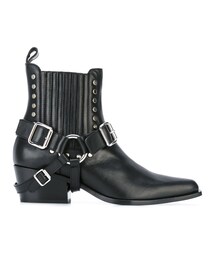 DIESEL BLACK GOLD | Diesel Black Gold - バックルストラップ アンクルブーツ - women - カーフレザー/レザー - 37(ブーツ)