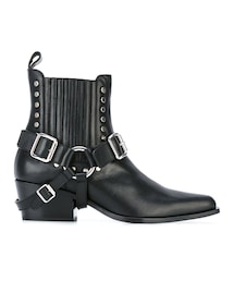 DIESEL BLACK GOLD | Diesel Black Gold - バックルストラップ アンクルブーツ - women - カーフレザー/レザー - 40(ブーツ)