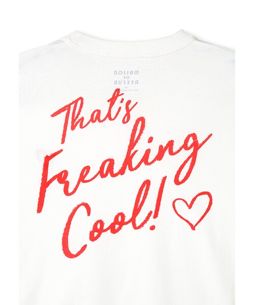 MAISON DE REEFUR（メゾンドリーファー）の「Freaking Cool Tシャツ（トップス・レディース・Gray/White・38）」の8枚目の写真