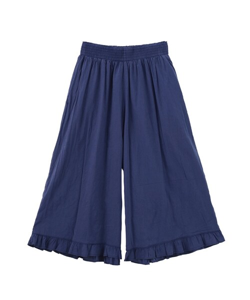 Ne-net（ネネット）の「ネ・ネット / ☆ コットンレーヨンガウチョ / パンツ（パンツ・khaki 02○/navy 02○/black 02○・サイズ,ウエスト(ゴム),ヒップ,股上,股下,腿幅,裾幅,02,67,120,38,47,45,46,）」の2枚目の写真