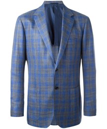 Kiton（キートン）の「Kiton - チェック柄 ジャケット - men - シルク