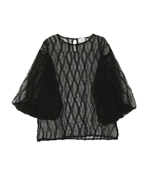 merry jenny（メリージェニー）の「チュールバルーンスリーブブラウス（トップス）」