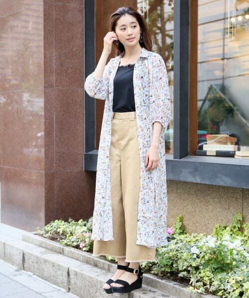 LEPSIM(レプシィム)の「マキシハナガラワンピコート(ワンピース/ドレス・オフ/ブラック)」の3枚目の写真