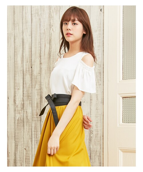 Ingni イング の トロミ肩開きフレア袖 Tops トップス Wear