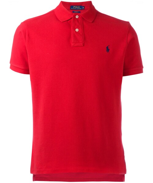 POLO RALPH LAUREN(ポロ ラルフ ローレン)の「Polo Ralph Lauren - ロゴ刺繍 ポロシャツ - men - コットン - L(ポロシャツ・メンズ・レッド・L)」の1枚目の写真