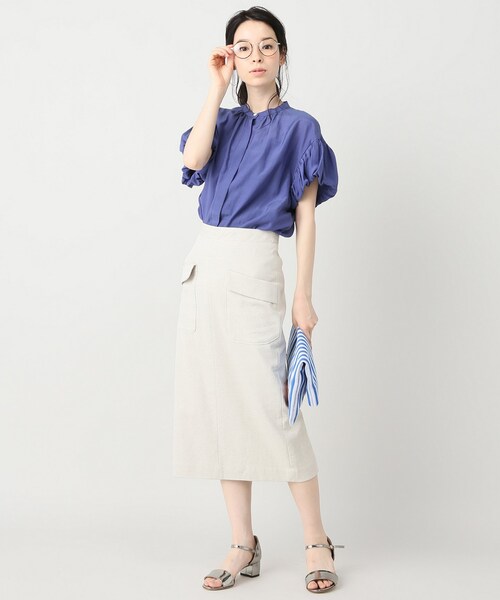 Spick & Span(スピックアンドスパン)の「バルーンスリーブシャツ(トップス・ブラック/フリー/-)」の7枚目の写真