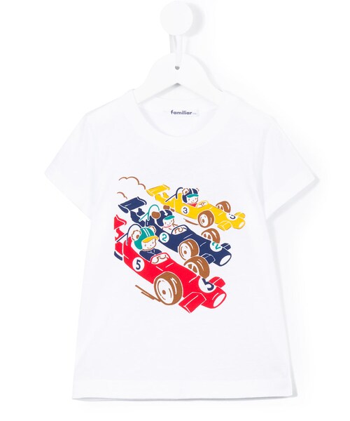 Familiar ファミリア の Familiar プリントtシャツ Kids コットン 4歳 Tシャツ カットソー Wear