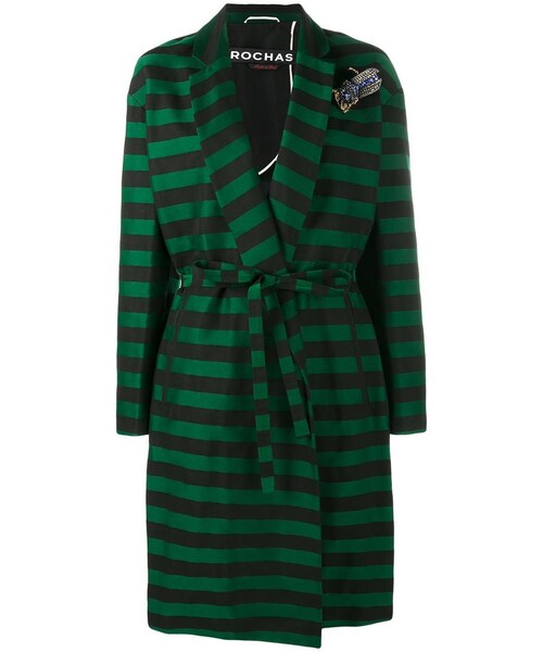 ロシャス ROCHAS ☆ ウール ロングコート ダブル 9 ブラック ロシャス ROCHAS ☆ ウール ロングコート ダブル 9 ブラック