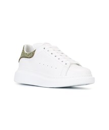 Alexander McQueen | Alexander McQueen - グリッターパネル スニーカー - women - レザー/アルミニウム/rubber - 41(スニーカー)