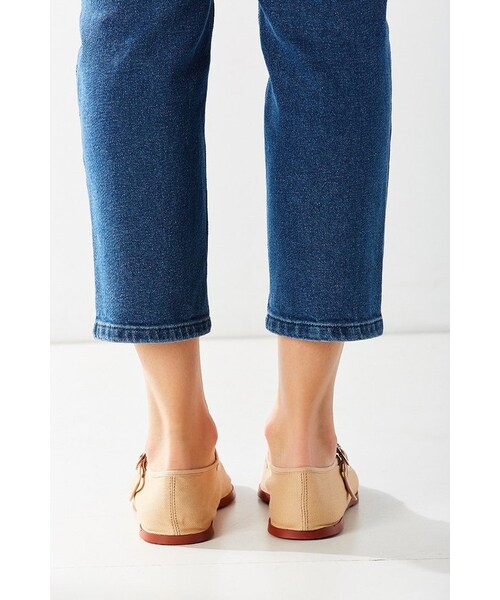 URBAN OUTFITTERS（アーバンアウトフィッターズ）の「Urban Outfitters Cotton Mary Jane Flat（シューズ・レディース・Beige/Black/White・6/7/8/9/10）」の13枚目の写真