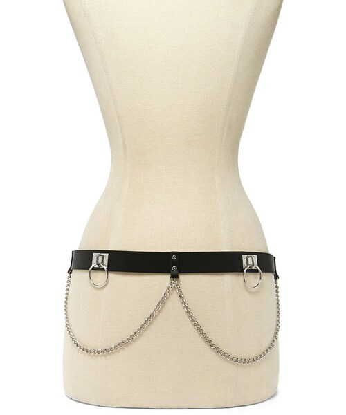 FOREVER 21(フォーエバー トゥエンティーワン)の「FOREVER 21+ Faux Leather O-Ring Belt(ベルト・レディース・Black・ML/SM/XS/S)」の3枚目の写真