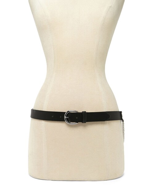 FOREVER 21(フォーエバー トゥエンティーワン)の「FOREVER 21+ Faux Leather O-Ring Belt(ベルト・レディース・Black・ML/SM/XS/S)」の2枚目の写真