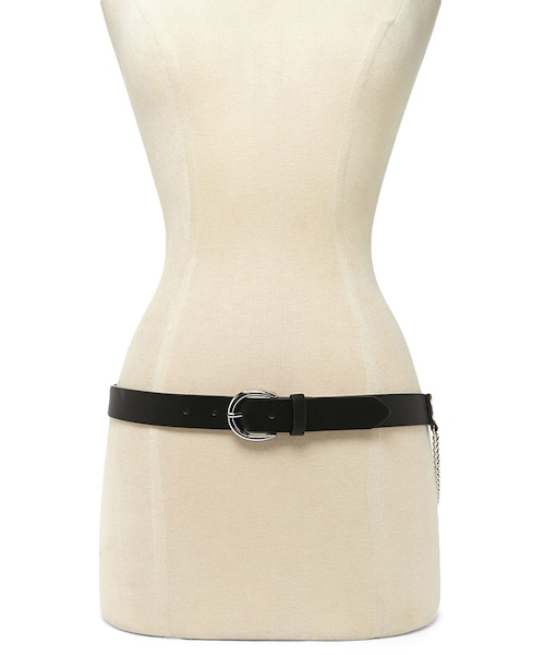 FOREVER 21(フォーエバー トゥエンティーワン)の「FOREVER 21+ Faux Leather O-Ring Belt(ベルト・レディース・Black・ML/SM/XS/S)」の1枚目の写真
