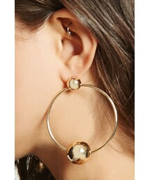 FOREVER 21 | FOREVER 21+ Beaded Hoop Earrings(イヤリング)