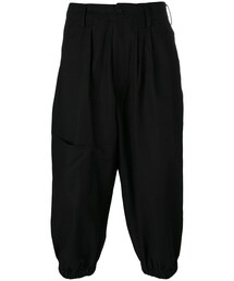 Yohji Yamamoto | Yohji Yamamoto - ルーズフィット クロップドパンツ - men - コットン/リネン - II(その他パンツ)