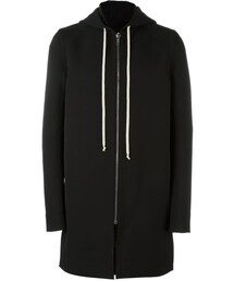 Rick Owens | Rick Owens - ジップアップ ロングパーカー - men - コットン/ポリエステル/ポリウレタン/キュプロ - 52(パーカー)
