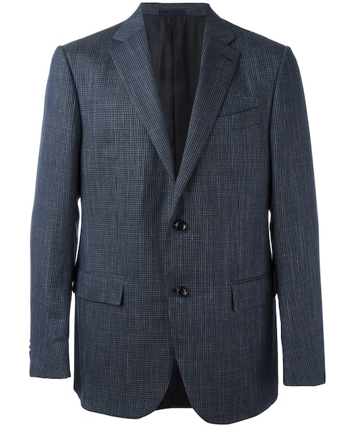 エルメネジルドゼニア　ERMENEGILDO ZEGNAスーツセットアップ Ermenegildo Zegna ゼニア 紺色 チェック スーツ セットアップ