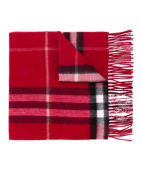 BURBERRY チェック柄スカーフ チェック柄フード付きスカーフ - バーバリー - ユニセックス | WE IN STYLE