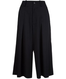 Y's | Y's - ワイドクロップドパンツ - women - ウール - 2(その他パンツ)
