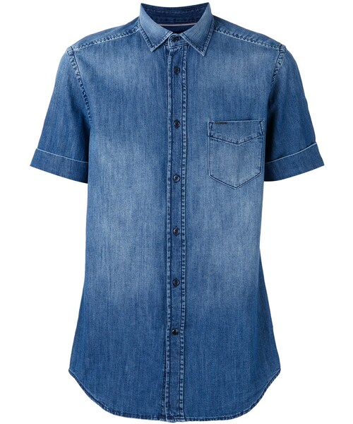 DIESEL(ディーゼル)の「Diesel - デニムシャツ - men - コットン - S(シャツ/ブラウス・メンズ・ブルー・S)」の1枚目の写真