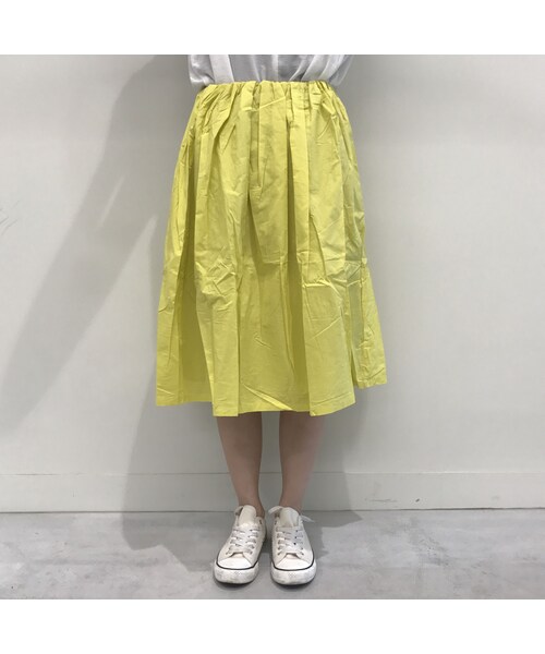copine(コピン)の「ミモレ丈タック入りコットンカラースカート(2color)【クリックポスト対象商品】(スカート・レディース・その他)」の10枚目の写真