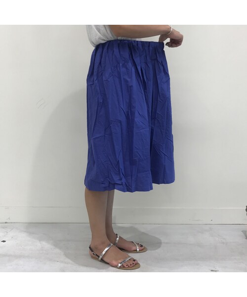 copine(コピン)の「ミモレ丈タック入りコットンカラースカート(2color)【クリックポスト対象商品】(スカート・レディース・その他)」の13枚目の写真