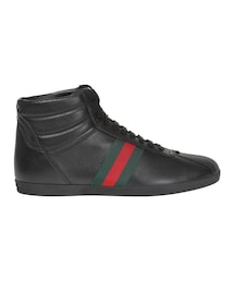 GUCCI | Gucci - Web ハイカットスニーカー - men - レザー - 10(スニーカー)