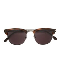 TOM FORD EYEWEAR | Tom Ford Eyewear - スクエアフレームサングラス - unisex - アセテート/金属（めっき） - 52(サングラス)