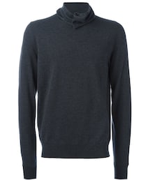 Maison Margiela | Maison Margiela - ボタン付き ハイネックセーター - men - ウール - S(ニット/セーター)