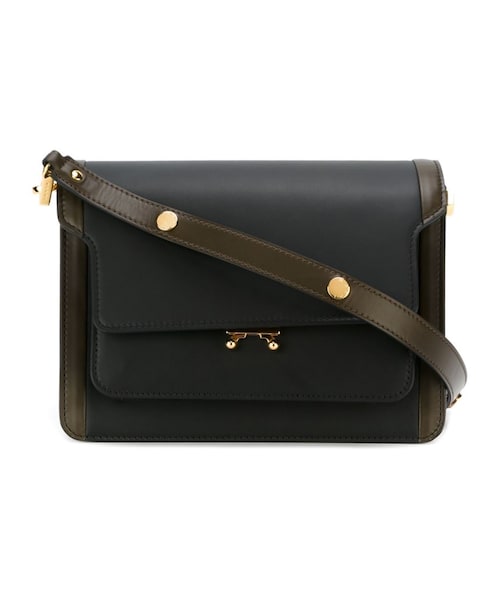 MARNI(マルニ)の「Marni - Trunk ショルダーバッグ ミニ - women - カーフレザー - ワンサイズ(ショルダーバッグ・レディース・ブラック・ワンサイズ)」の1枚目の写真