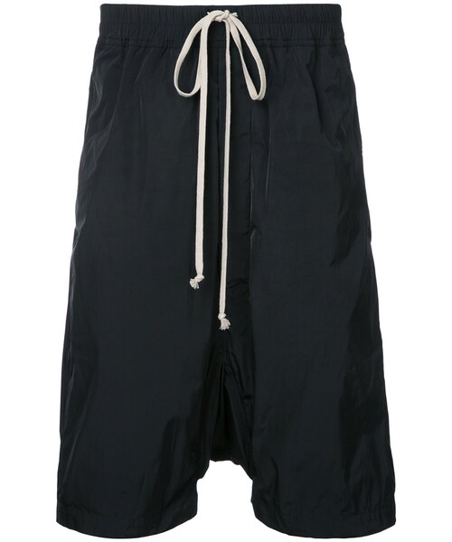 Rick Owens(リックオウエンス)の「Rick Owens - サルエル ショートパンツ - men - ポリエステル - 48(その他パンツ・メンズ・ブラック・48)」の1枚目の写真