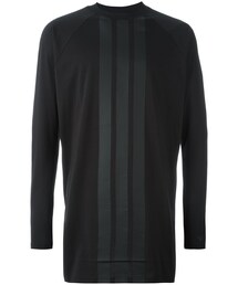 Y-3 | Y-3 - ストライプ柄 ロングｔシャツ - men - オーガニック コットン - M(Tシャツ/カットソー)