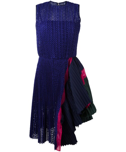 Sacai サカイ の Sacai プリーツ ワンピース Women コットン ポリエステル キュプロ 4 ワンピース Wear