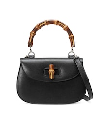 GUCCI | Gucci - Bamboo Classic ハンドバッグ - women - バンブー/コットン/レザー - ワンサイズ(トートバッグ)