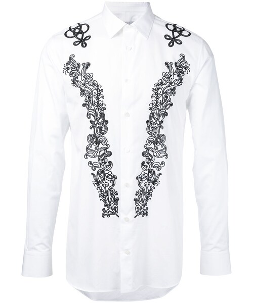 Alexander McQueen レース 長袖シャツMade in Italy ALEXANDER MCQUEEN